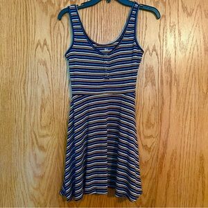 SO Striped Tank Dress Above the Knee Length Size Small S Kohl’s